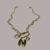 Coopie Carabiner Letter Necklace - N