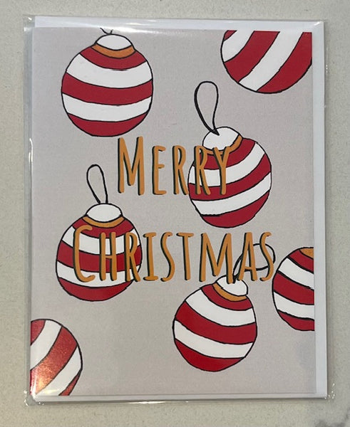 Merry Christmas Ornament Card