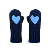 Patch Mittens - Indigo Blue