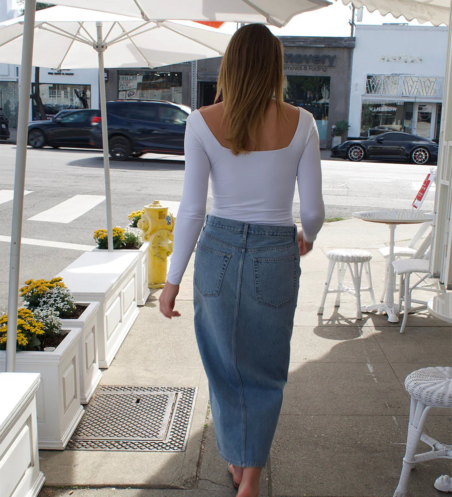 Ingrid Split Skirt - Arcadia