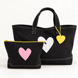 Jumbo Love Clutch - Black