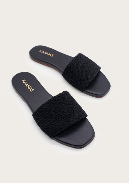 Mallow Textured Band Slide