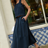 Karin Tiered Skirt - Night Sky