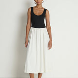 Karla Midi Dress - Porcelain Color Block