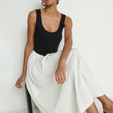 Karla Midi Dress - Porcelain Color Block