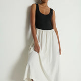 Karla Midi Dress - Porcelain Color Block