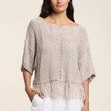 Katarina Cotton Top - Stone