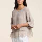 Katarina Cotton Top - Stone