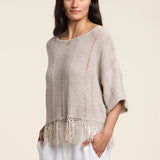 Katarina Cotton Top - Stone