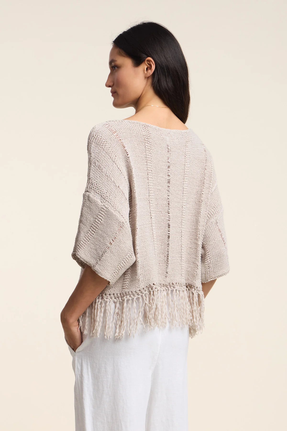 Katarina Cotton Top - Stone
