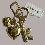 Bag Charm - Bubble Letter, K