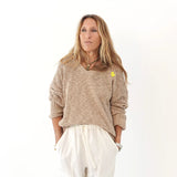 Summerland V-Neck Sweater - Clay