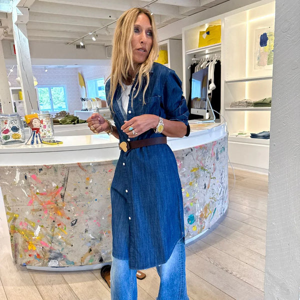 Mia Shirt Dress - True Denim