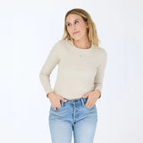 KR Long Sleeve Rib Tee - Light Mushroom