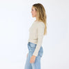 KR Long Sleeve Rib Tee - Light Mushroom