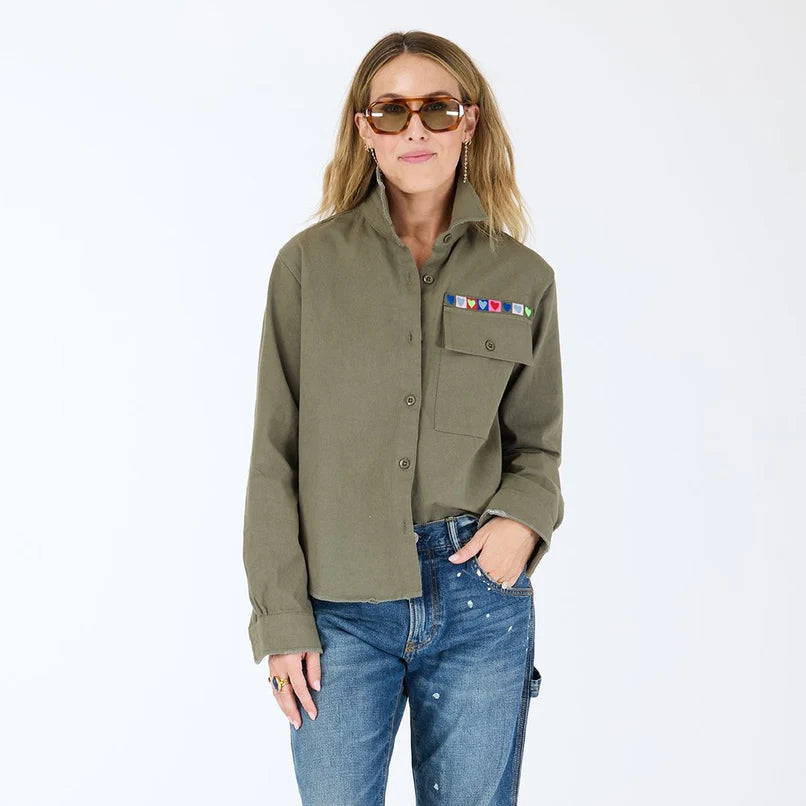 Pia Love Brigade Shirt - Army Green