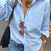 Mia Shirt - Blue/White Stripe