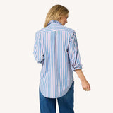Mia Ruffle Stripe Shirt - Multi