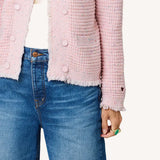 Fringe Beau-Lero Cardigan - Pink