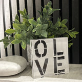 Olive You Block of Love - Black & White