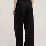 Karsyn Wool Twill Pant - Black