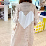 Poppy Love Heart Duster - Natural