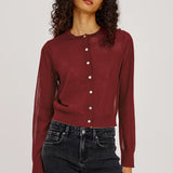 Lakelyn Cardigan- Crimson