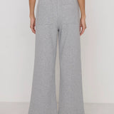 Lincoln Front Slit Knit Pant - Heather Grey