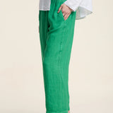 Lola Linen Pant - Shamrock