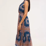Thebez Dress- Sapphire Tapis Chiffon