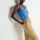Lucia Tie Waist Pant - Toffee