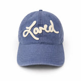 Loved Baseball Hat - Washed Blue