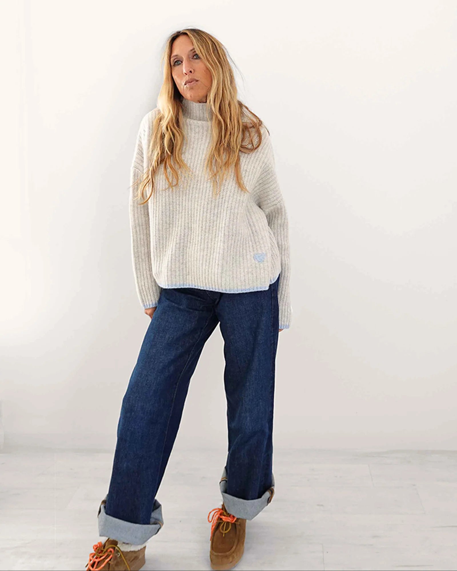 Marley Cashmere Sweater - Misty Grey