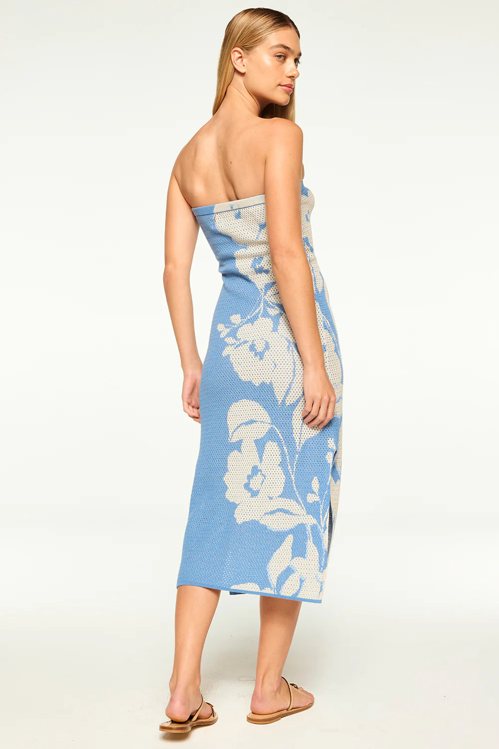 Matti Dress - Blue Hibiscus Flora