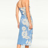Matti Dress - Blue Hibiscus Flora