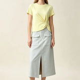 Michelle Mirage Skirt - Gray