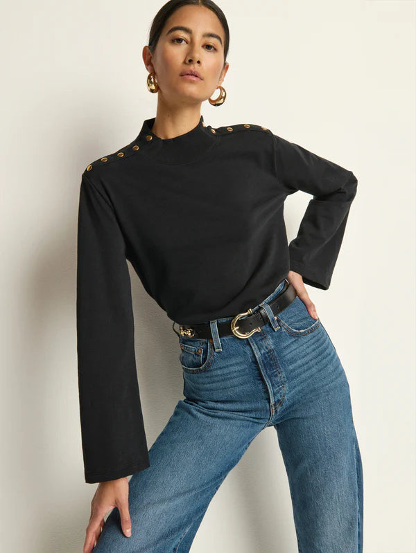 Neda Long Sleeve - Jet Black