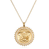 White Topaz Ganesha Necklace