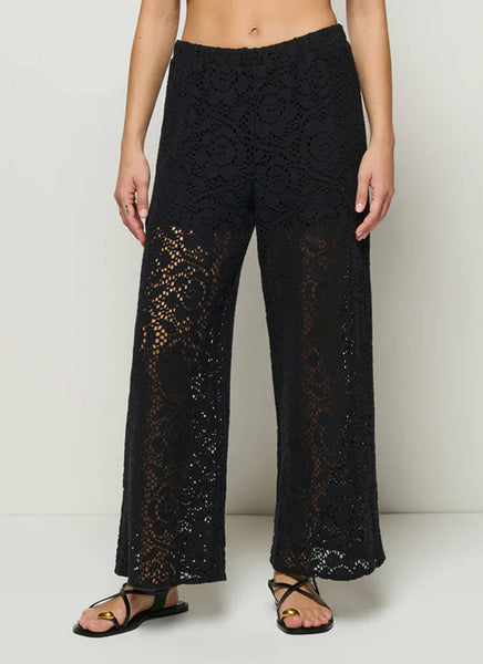 Linney Lace Pant - Jet Black