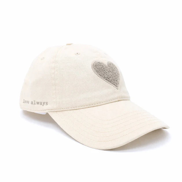 KR Imperfect Chenille Heart Hat - Vanilla