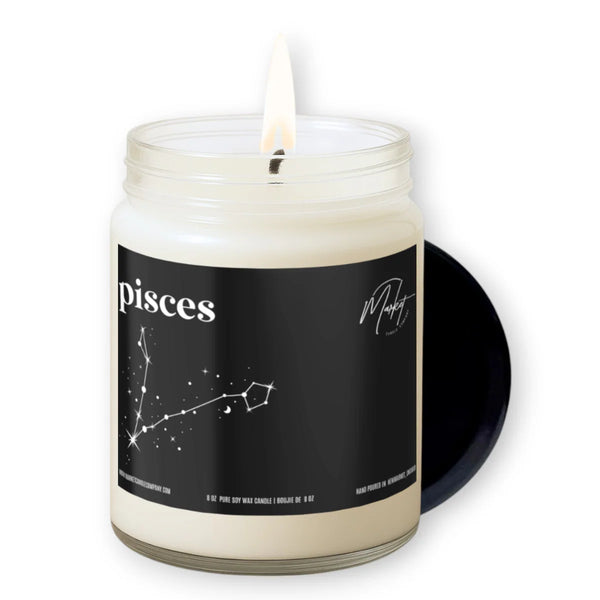 Pisces Zodiac Candle