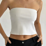 The Rib Tube Top - Creme