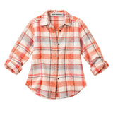 Pia Flannel Shirt - Cream-Multi