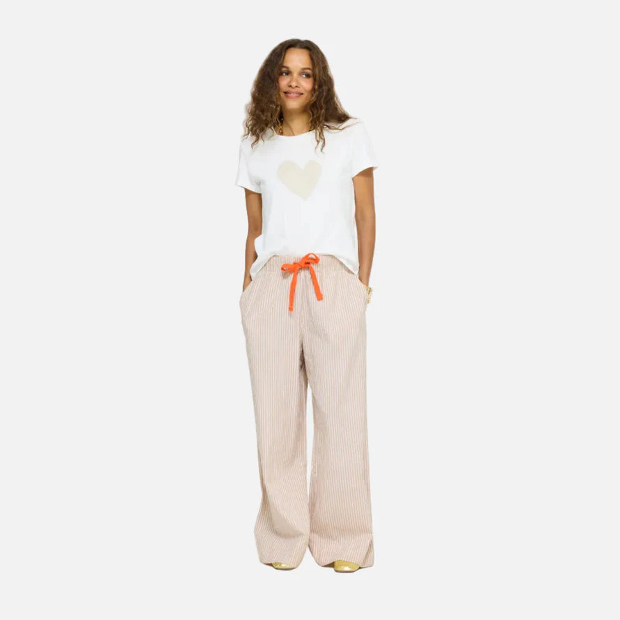 Suke Imperfect Heart Tee - White/Vanilla