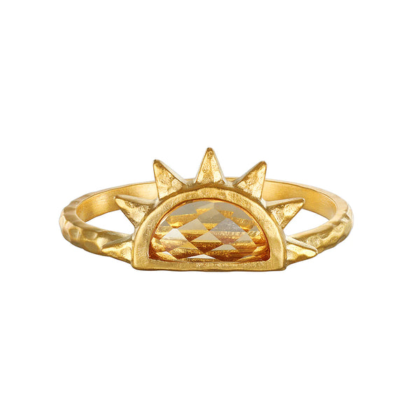 Sunrise Citrine Ring