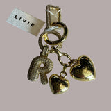 Bag Charm - Bubble Letter, R
