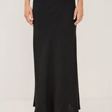 Romina Skirt - Black Linen