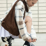 Knot Tote Suede - Brown