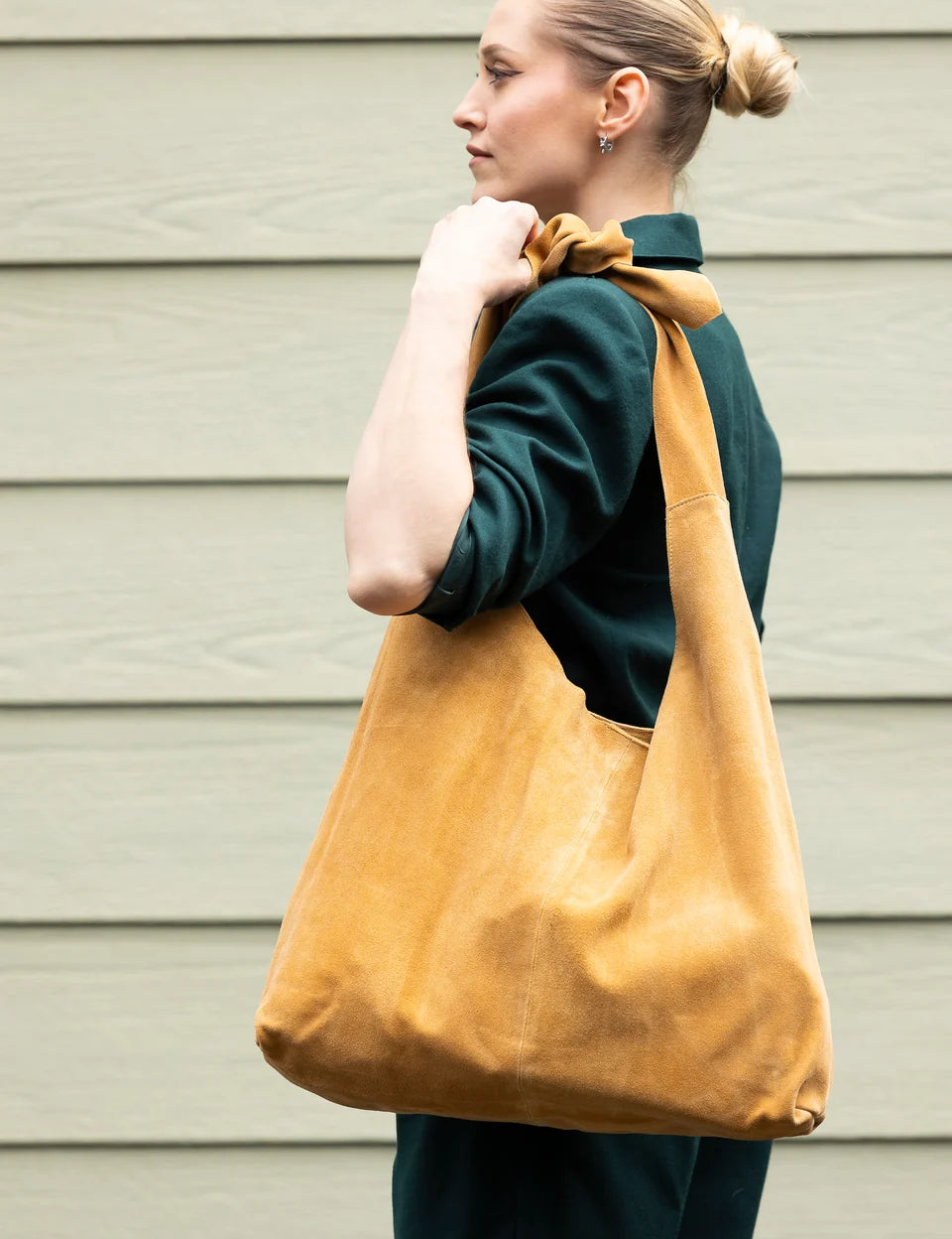 Knot Tote Suede - Tan