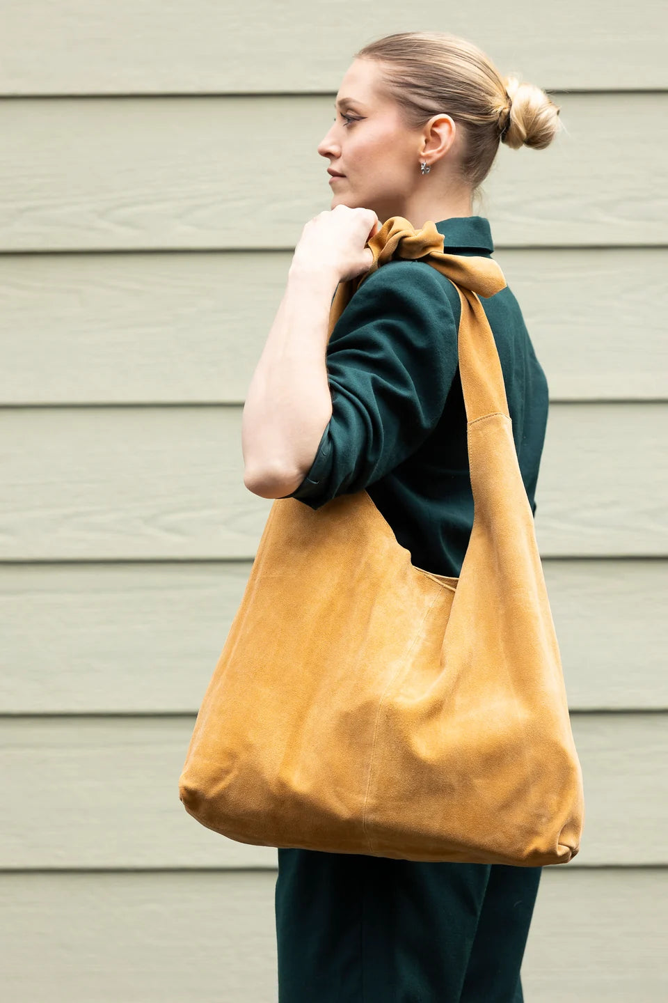Knot Tote Suede - Tan